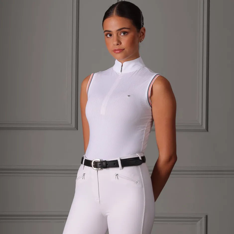 Women Shires Equestrian Aubrion Arcaster Sleeveless Show Shirt