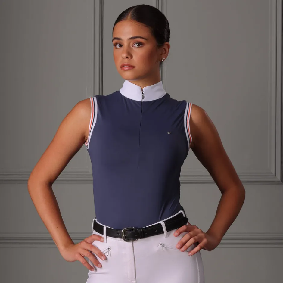Women Shires Equestrian Aubrion Arcaster Sleeveless Show Shirt