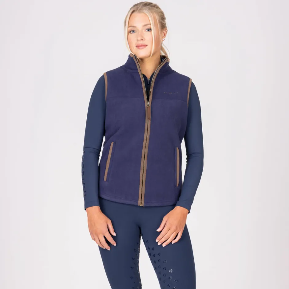 Women Shires Equestrian Aubrion Core Fleece Gilet