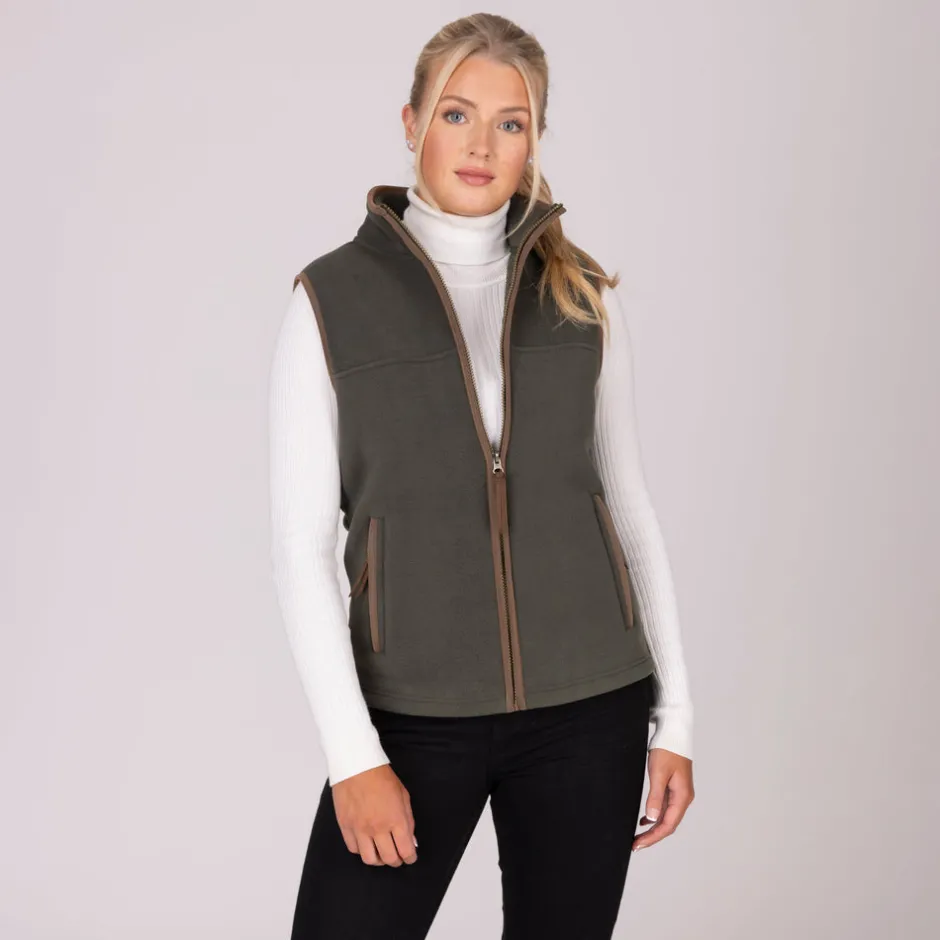 Women Shires Equestrian Aubrion Core Fleece Gilet