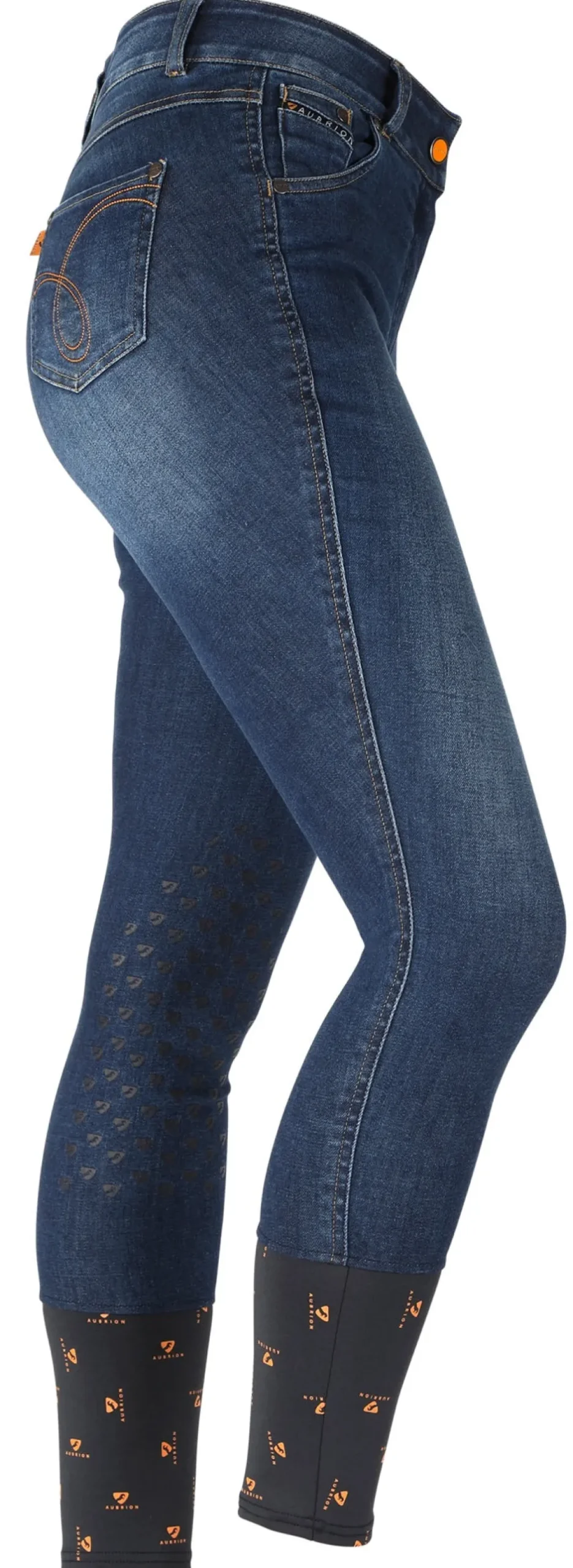 Shires Equestrian Aubrion Putney Denim Breeches - Maids