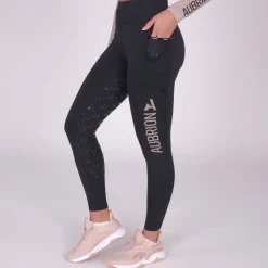 Women Shires Equestrian Aubrion React Non-Stop Riding Tights