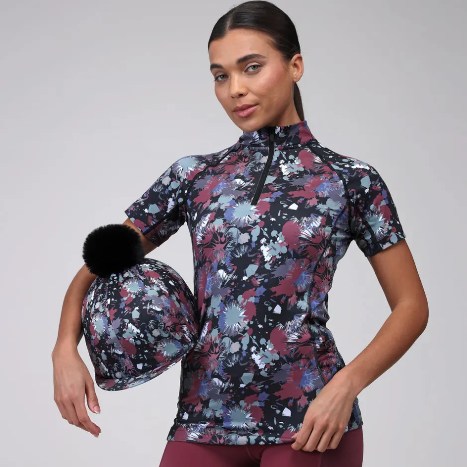 Women Shires Equestrian Aubrion React Short Sleeve Base Layer