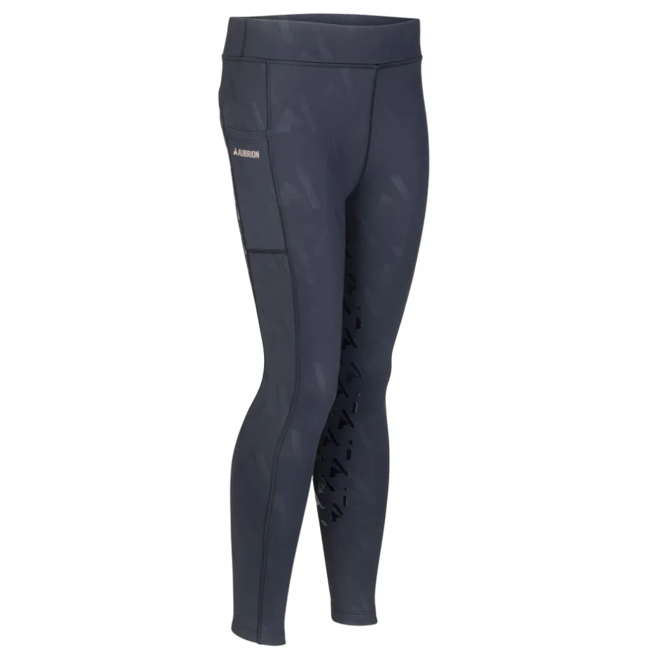 Shires Equestrian Aubrion React Winter Riding Tights - Young Rider