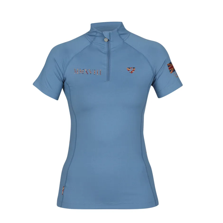 Women Shires Equestrian Aubrion Team Short Sleeve Base Layer
