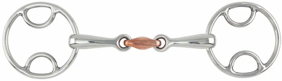 Shires Equestrian Bevel Bit With Copper Lozenge