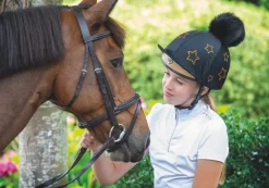 Women Shires Equestrian Diamante Star Hat Cover