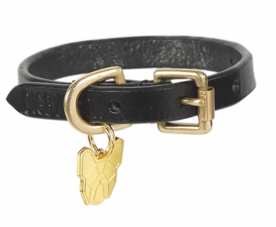 Shires Equestrian Digby & Fox Flat Leather Dog Collar