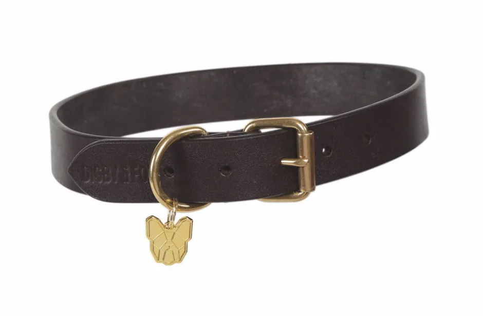 Shires Equestrian Digby & Fox Flat Leather Dog Collar