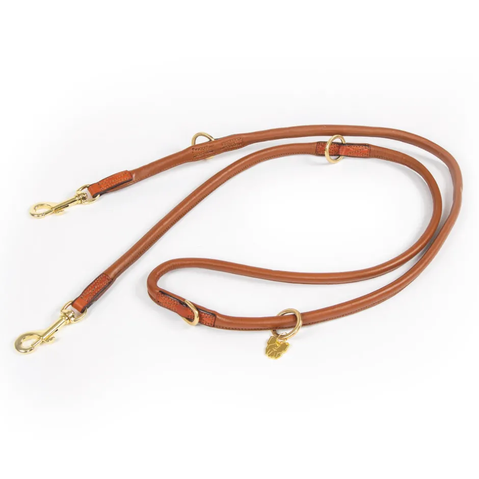 Shires Equestrian Digby & Fox Rolled Leather Training Lead