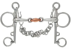 Shires Equestrian Double Jointed Copper Lozenge Pelham