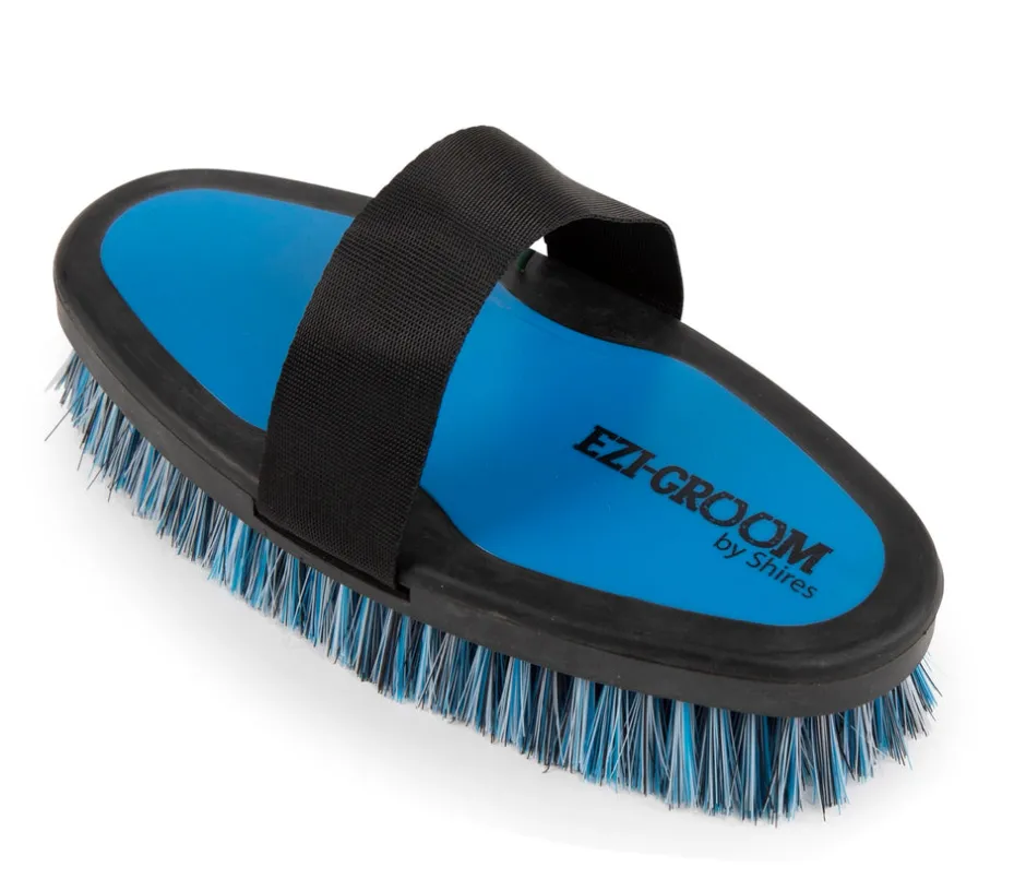Shires Equestrian EZI-GROOM Grip Body Brush