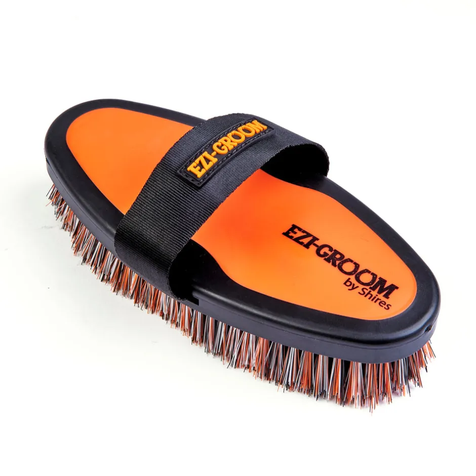 Shires Equestrian EZI-GROOM Grip Body Brush