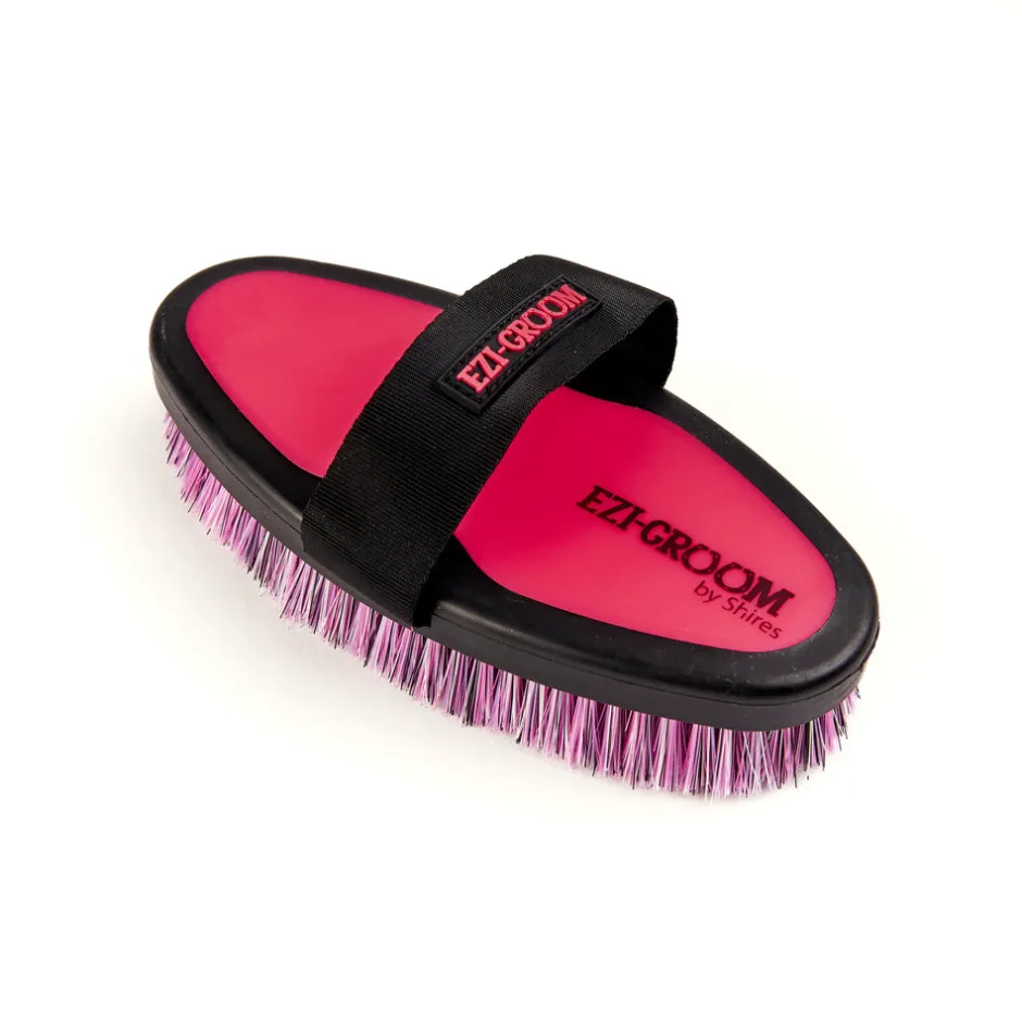 Shires Equestrian EZI-GROOM Grip Body Brush