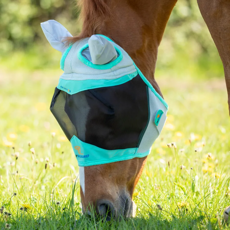 Shires Equestrian FlyGuard Pro Air Motion Fly Mask with Ears