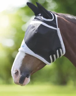 Shires Equestrian FlyGuard Pro Field Durable Fly Mask With Ears