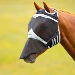 Shires Equestrian FlyGuard Pro Fine Mesh Fly Mask with Ear Holes & Nose