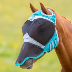 Shires Equestrian FlyGuard Pro Fine Mesh Fly Mask with Ear Holes & Nose