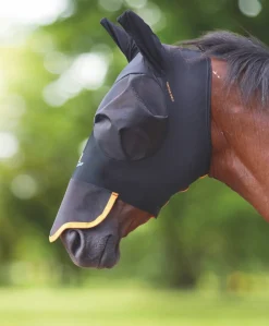 Shires Equestrian FlyGuard Pro Stretch Fly Mask with Ears & Nose
