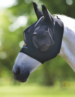 Shires Equestrian FlyGuard Pro Stretch Fly Mask with Ears