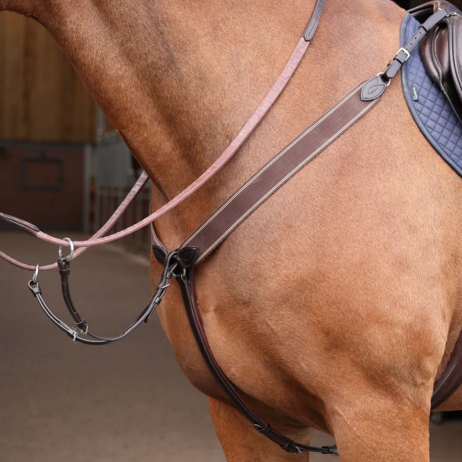 Shires Equestrian Lusso Three Point Elastic Breastplate