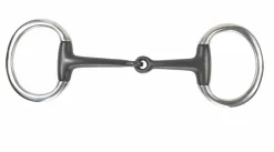 Shires Equestrian Sweet Iron Flat Ring Eggbutt Snaffle
