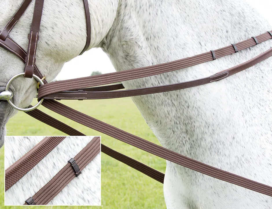 Shires Equestrian Velociti GARA Cotton Web Draw/Running Reins
