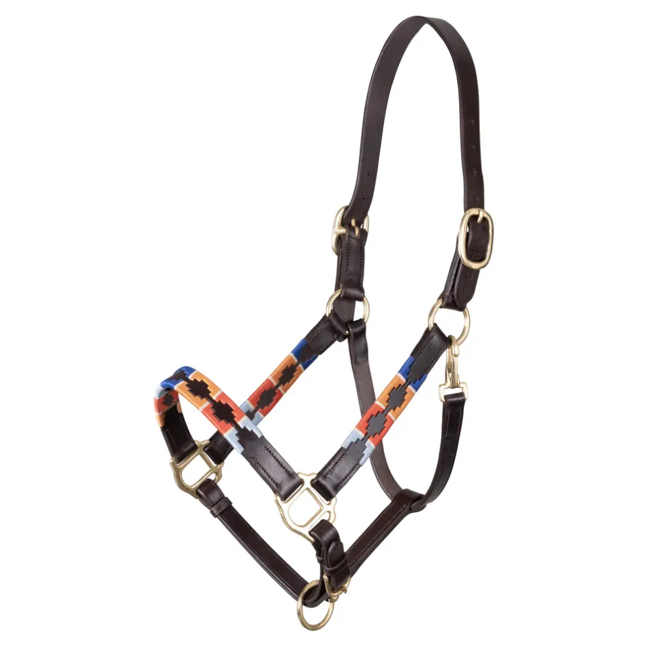 Shires Equestrian Velociti GARA Leather Polo Headcollar